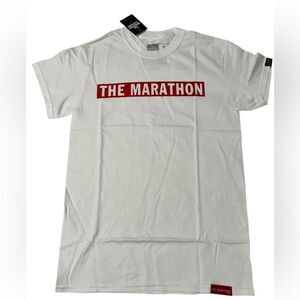 The Marathon Clothing limited edition marathon Bar t shirt tee white‎ size small